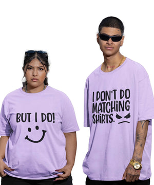 Matching Dress - Oversized Drop Shoulder T-Shirt (pack of 2) - Letshandcraft