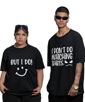 Matching Dress - Oversized Drop Shoulder T-Shirt (pack of 2) - Letshandcraft
