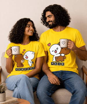 PERFECT PAIR - Couple T-shirts (Pack of 2) - Letshandcraft