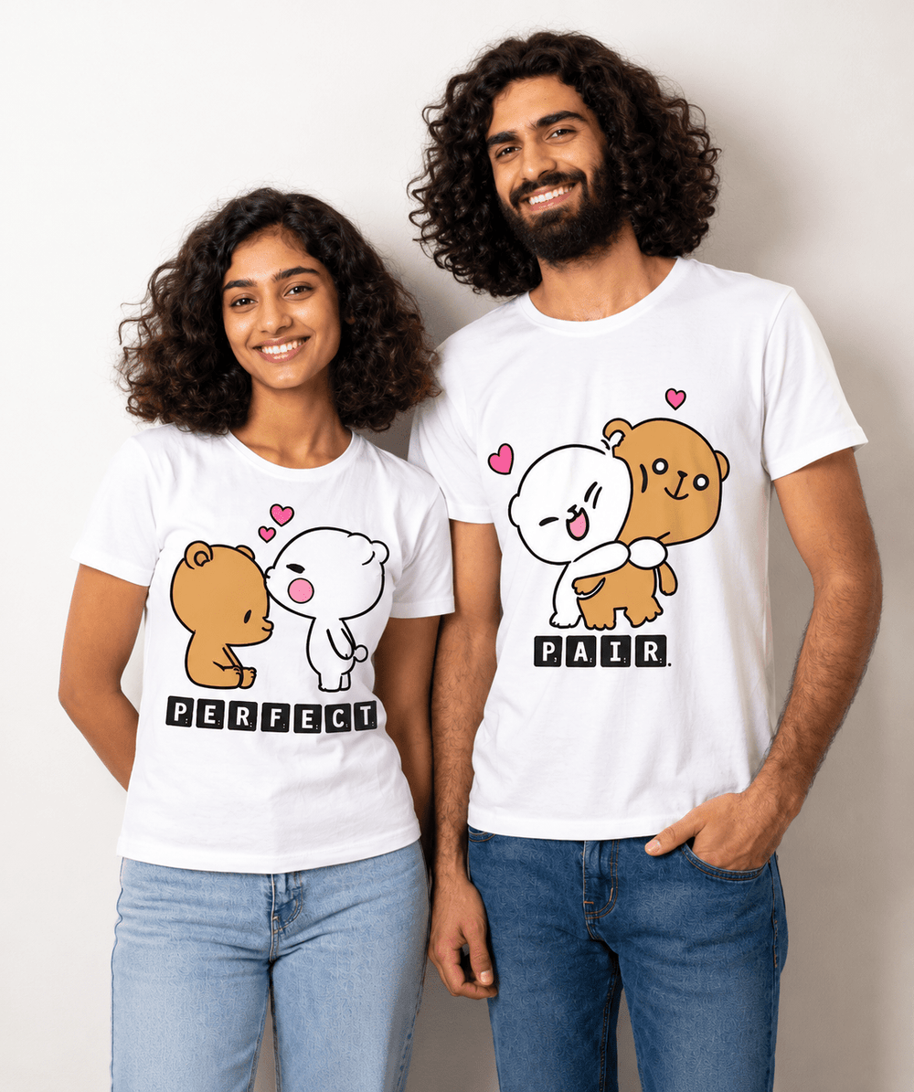 PERFECT PAIR - Couple T-shirts (Pack of 2) - Letshandcraft