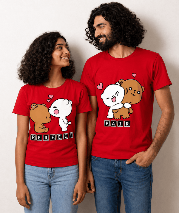 PERFECT PAIR - Couple T-shirts (Pack of 2) - Letshandcraft