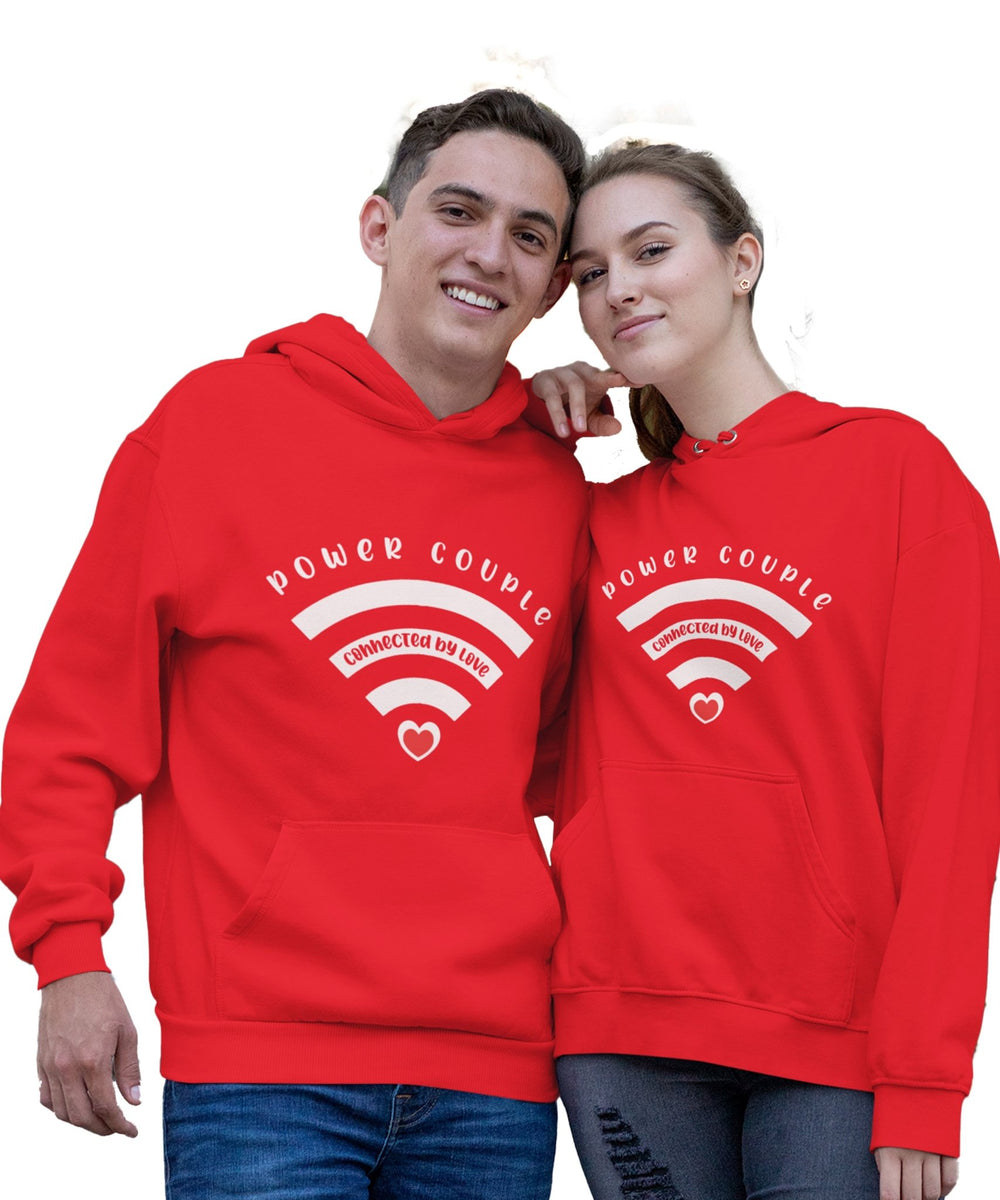 Power Couple Matching Hoodies - Couple Hoodies (pack of 2) - Letshandcraft