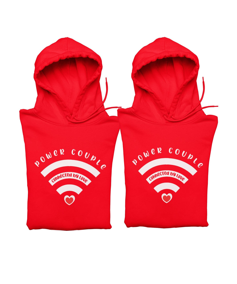 Power Couple Matching Hoodies - Couple Hoodies (pack of 2) - Letshandcraft