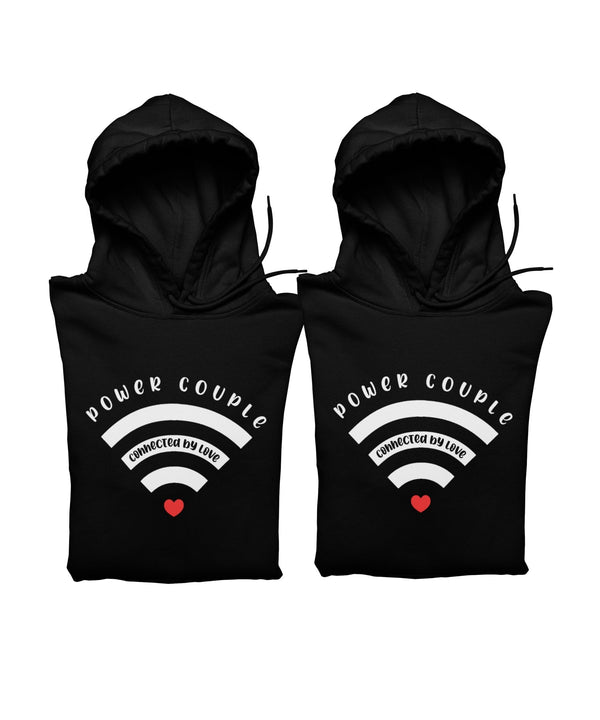 Power Couple Matching Hoodies - Couple Hoodies (pack of 2) - Letshandcraft