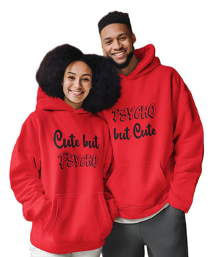 Psycho & Cute - Couple Hoodies (pack of 2) - Letshandcraft