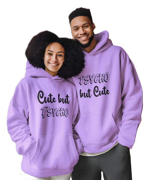 Psycho & Cute - Couple Hoodies (pack of 2) - Letshandcraft