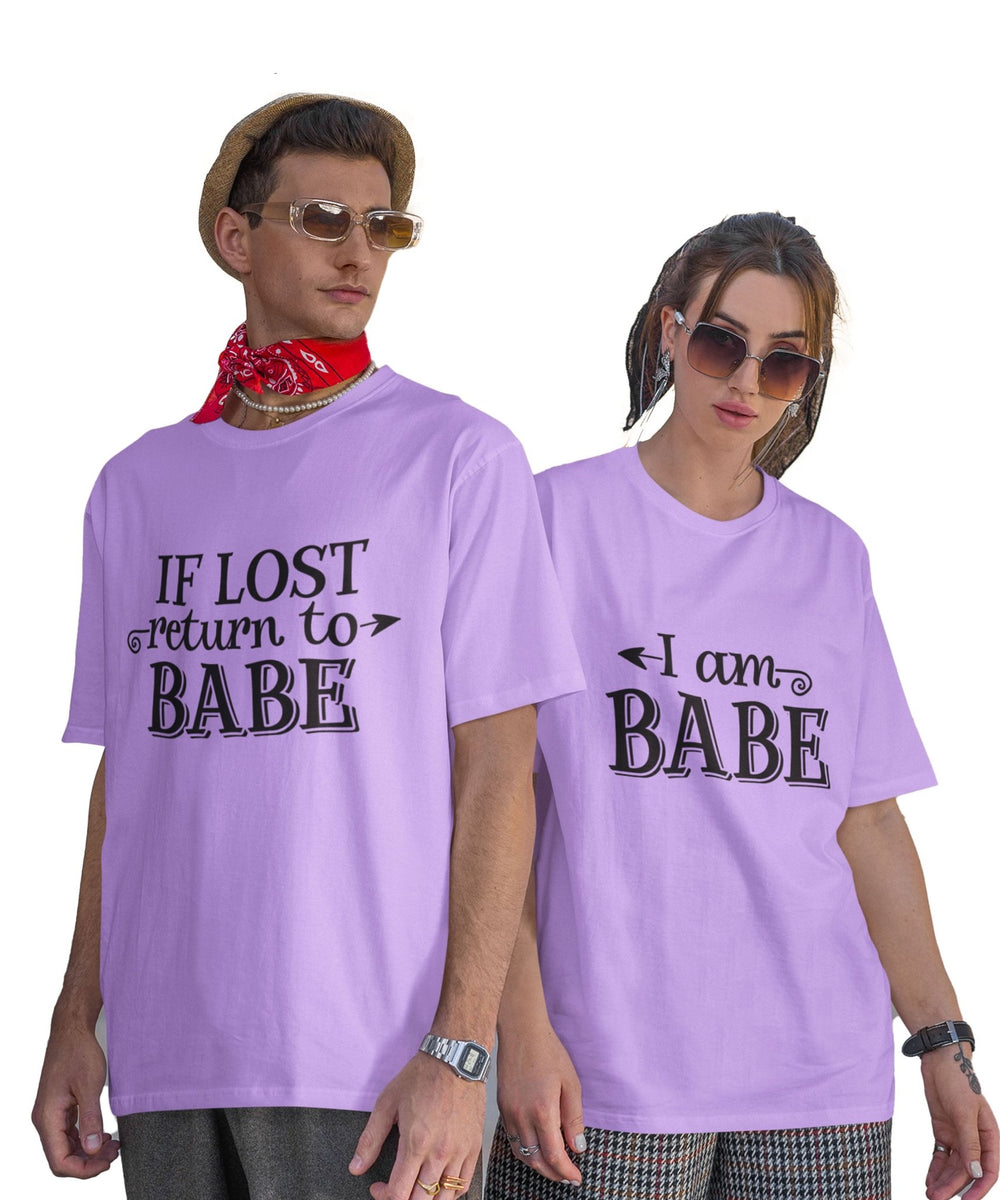 Return to Babe - Oversized Drop Shoulder T-Shirt (pack of 2) - Letshandcraft