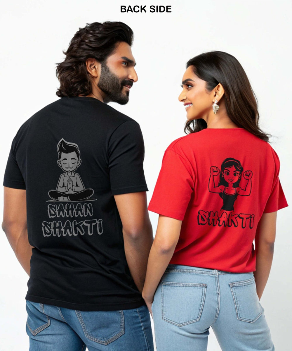 Shakti v. Sahan Shakti - Couple T-shirts Mix Color (Pack of 2) - Letshandcraft