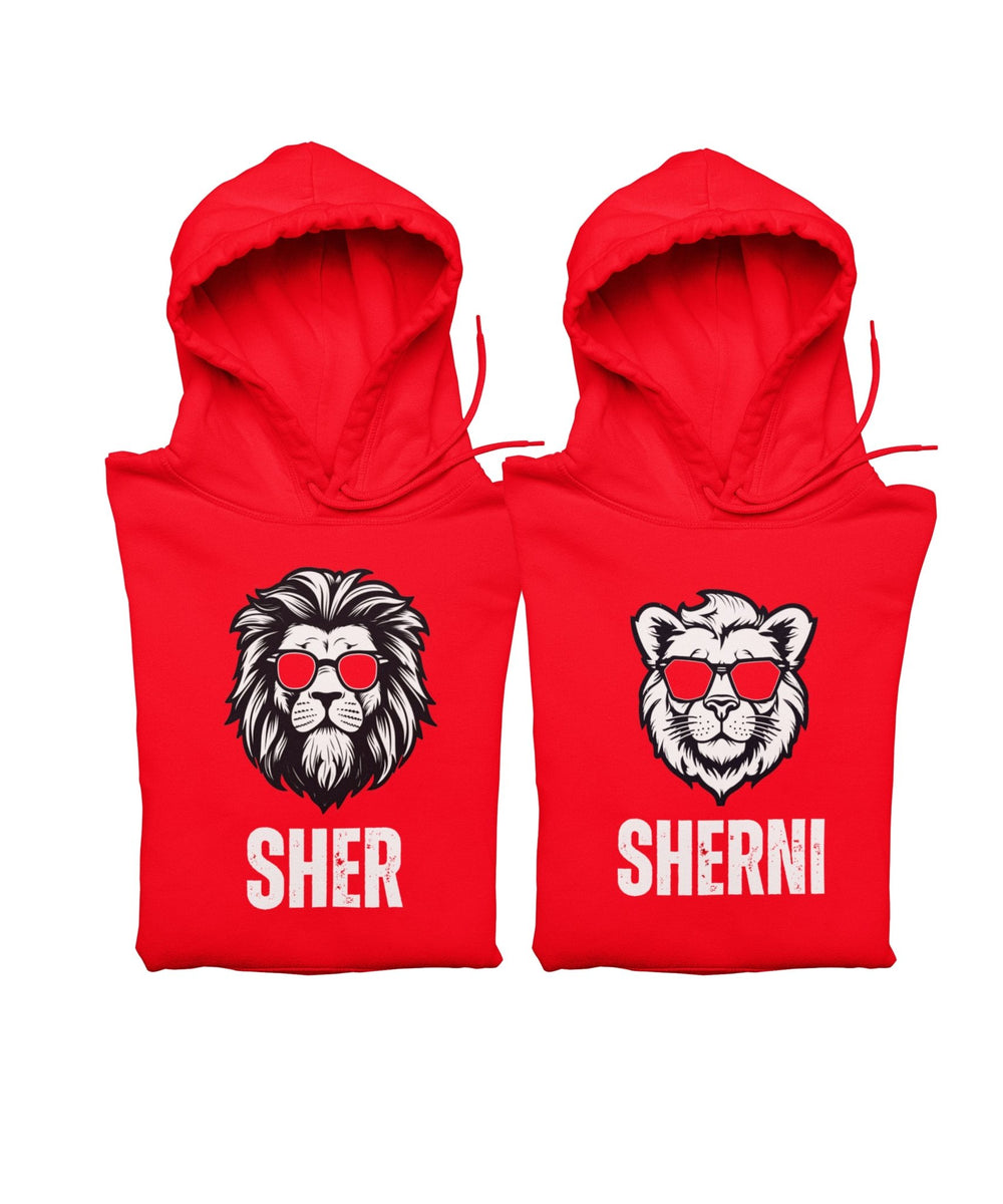 SHER v. SHERNI - Matching Couple Hoodies (pack of 2) - Letshandcraft