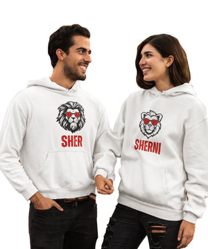 SHER v. SHERNI - Matching Couple Hoodies (pack of 2) - Letshandcraft