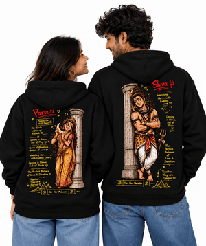 Shiv Parvati - Couple Hoodies (pack of 2) - Letshandcraft