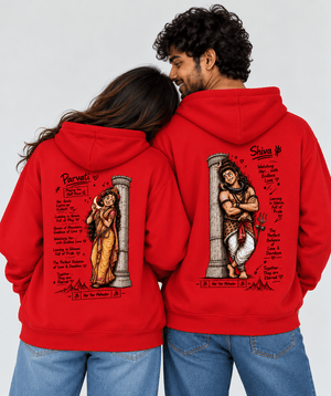 Shiv Parvati - Couple Hoodies (pack of 2) - Letshandcraft