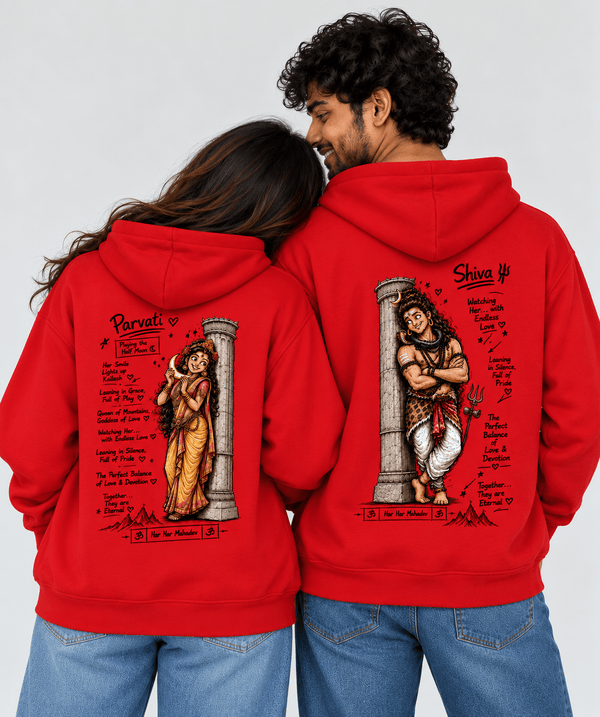 Shiv Parvati - Couple Hoodies (pack of 2) - Letshandcraft