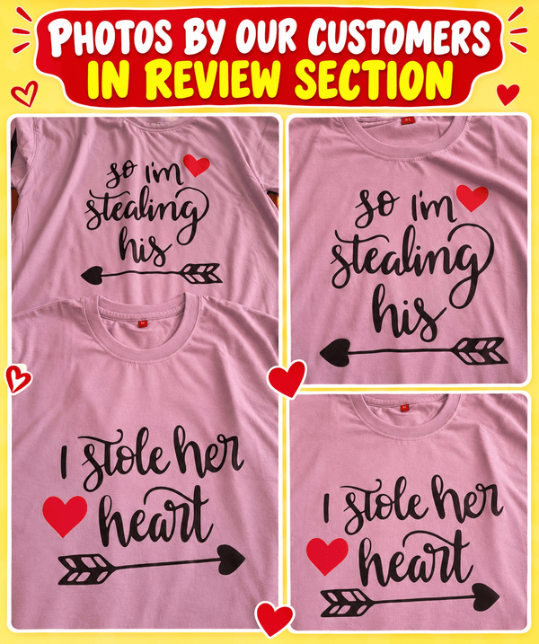 Stealing Hearts - Oversized Drop Shoulder T-Shirt (pack of 2) - Letshandcraft