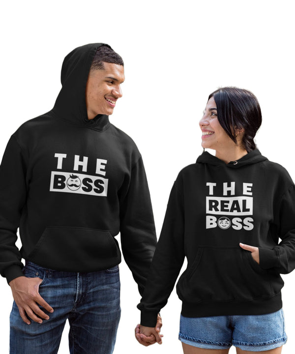 The Boss v. The Real Boss - Couple Hoodies (pack of 2) - Letshandcraft