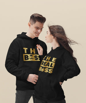 The Boss v. The Real Boss - Couple Hoodies (pack of 2) - Letshandcraft