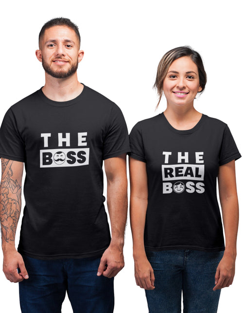The Boss v. The Real Boss - Couple T-shirts (Pack of 2) - Letshandcraft