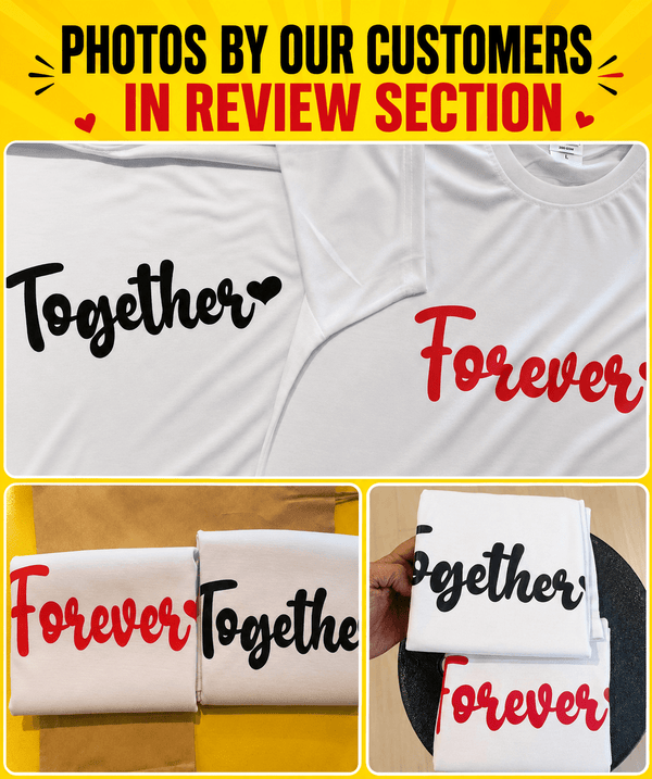 Together Forever - Couple T-shirts (Pack of 2) - Letshandcraft