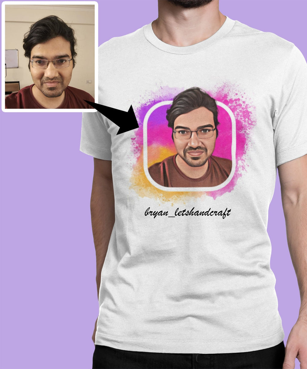 Unisex Customisable T-shirt with Graphics art - Letshandcraft