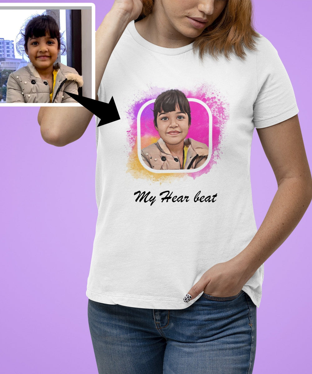 Unisex Customisable T-shirt with Graphics art - Letshandcraft