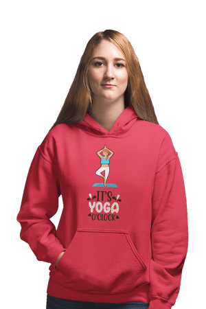 Yoga O'Clock - Funny Print Yoga Hoodies - Letshandcraft