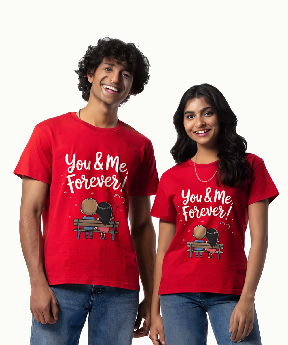 You & Me Forever - Couple T-shirts (Pack of 2) - Letshandcraft