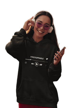 Unstoppable - Black Hoodies for Women