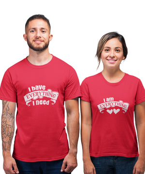 I have Everything v. I am Everything - Couple T-shirts (Pack of 2)