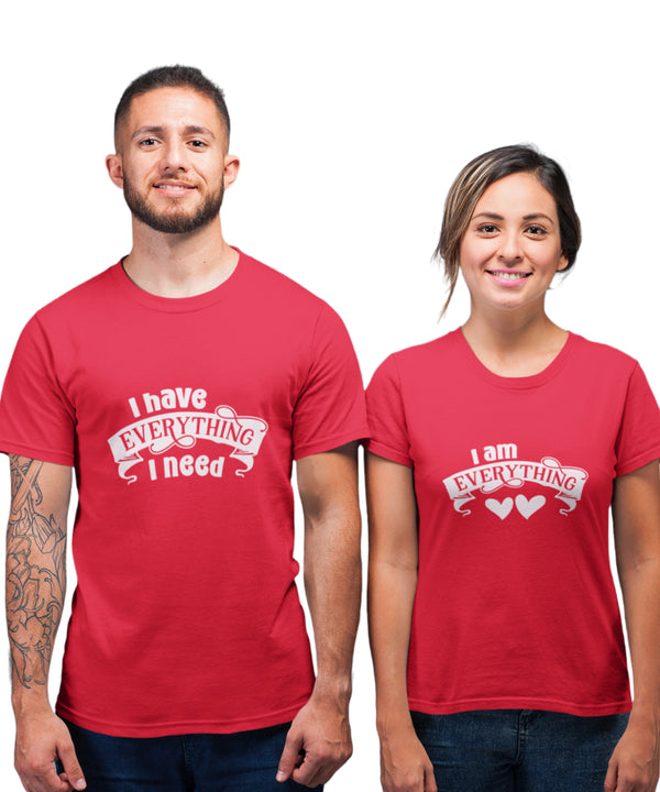 I have Everything v. I am Everything - Couple T-shirts (Pack of 2)