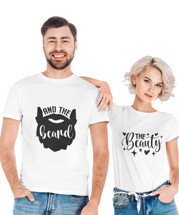 The Beauty and the Beard - Couple T-shirts (Pack of 2)