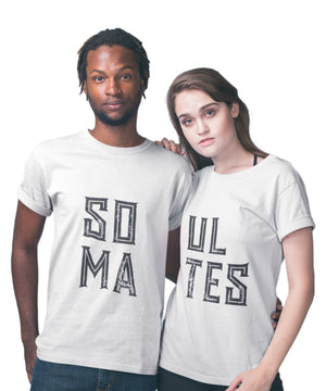 SOUL MATES - Couple T-shirts (Pack of 2)