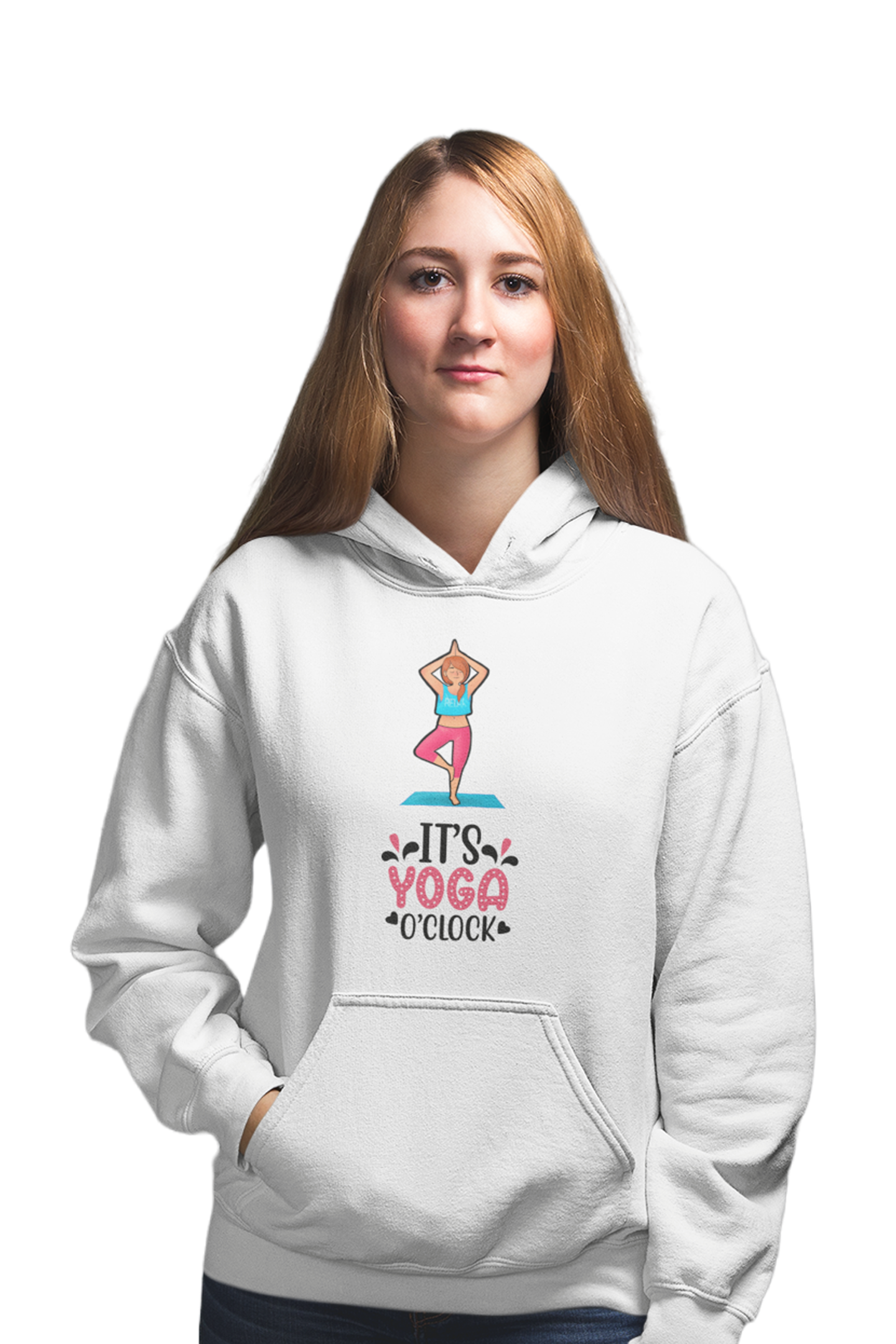 Yoga O'Clock - Funny Print Yoga Hoodies