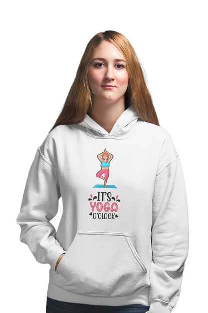 Yoga O'Clock - Funny Print Yoga Hoodies