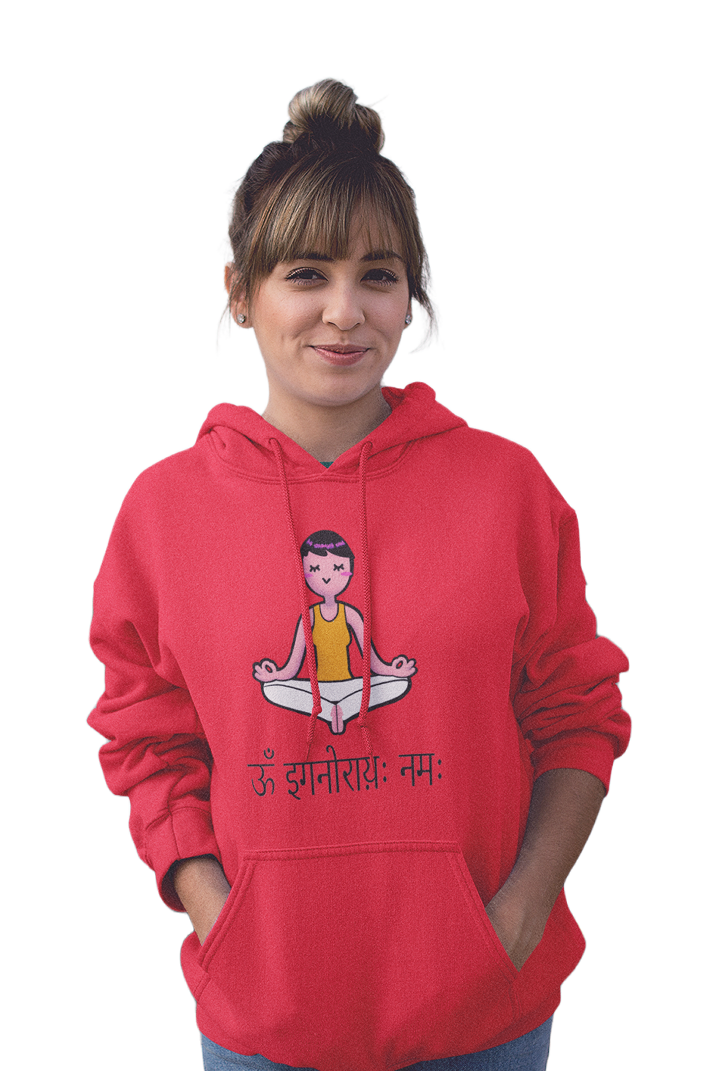 Om ignorai Nameh - Funny Print Yoga Hoodies