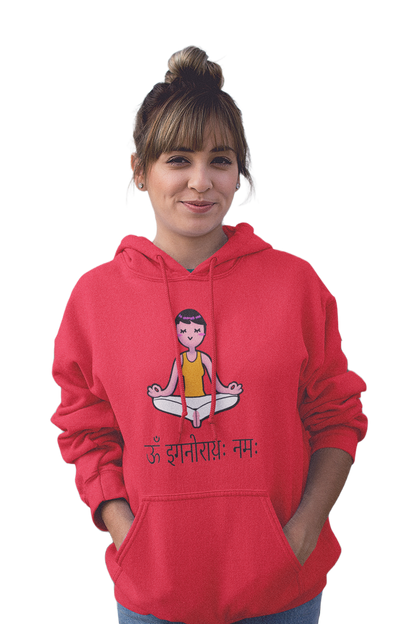 Om ignorai Nameh - Funny Print Yoga Hoodies