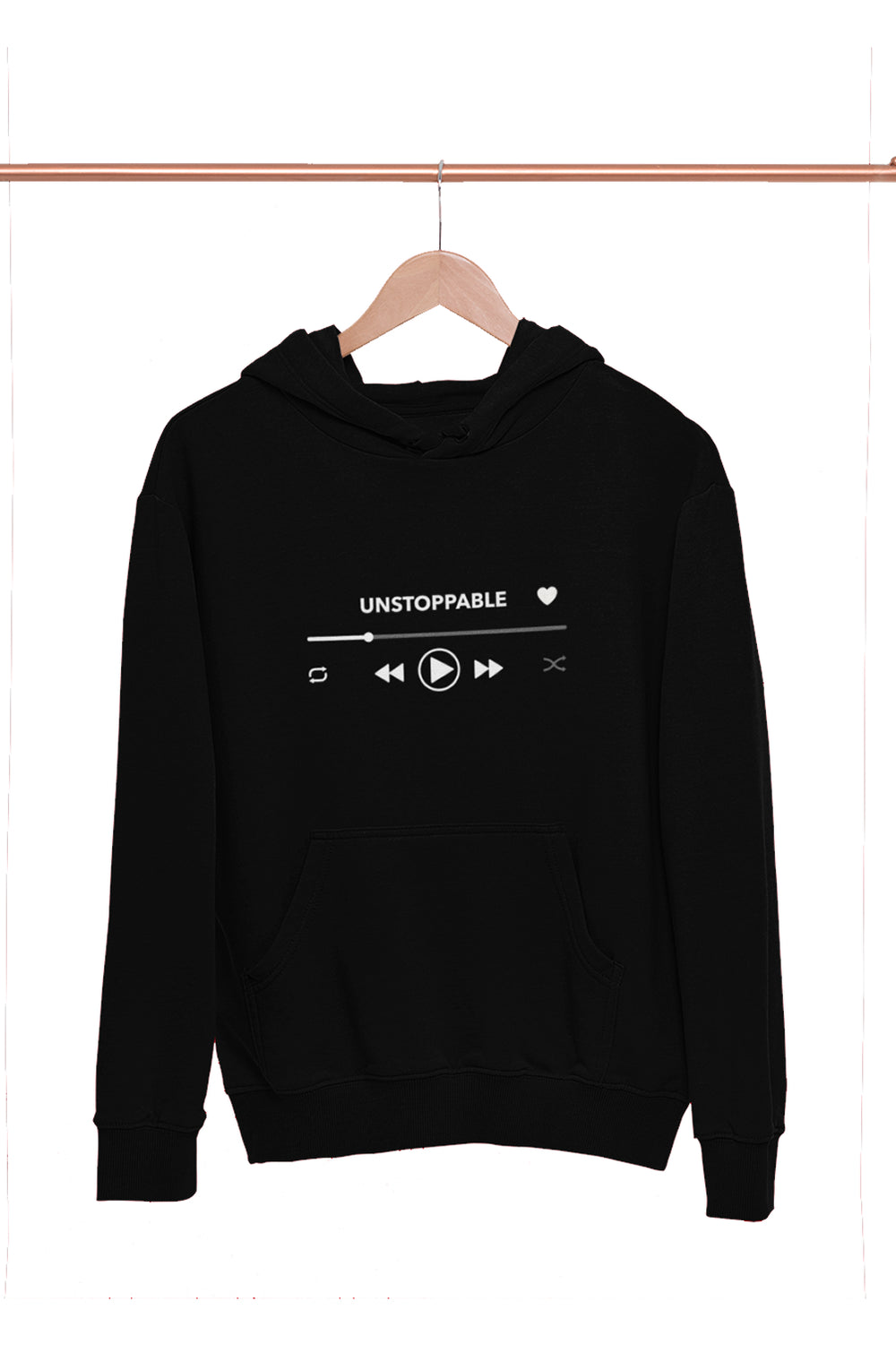 Unstoppable - Black Hoodies for Women