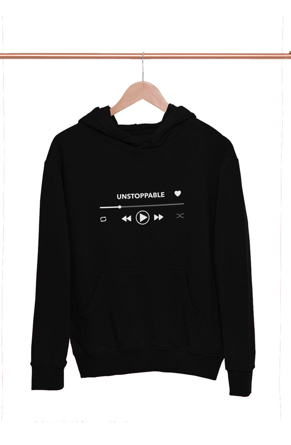 Unstoppable - Black Hoodies for Women