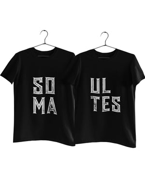 SOUL MATES - Couple T-shirts (Pack of 2)