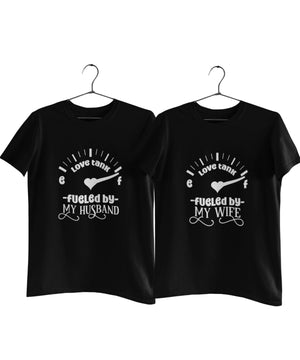 Fueled by Husband/Wife - Couple T-shirts (Pack of 2)