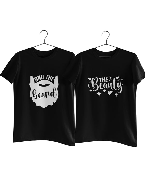 The Beauty and the Beard - Couple T-shirts (Pack of 2)
