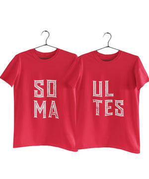 SOUL MATES - Couple T-shirts (Pack of 2)