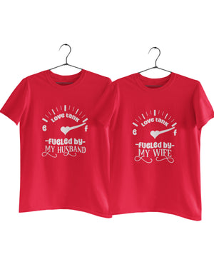Fueled by Husband/Wife - Couple T-shirts (Pack of 2)
