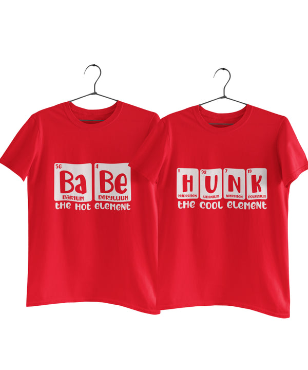 Hunk & Babe - Couple T-shirts (Pack of 2)