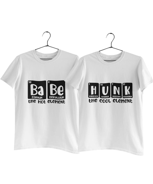 Hunk & Babe - Couple T-shirts (Pack of 2)