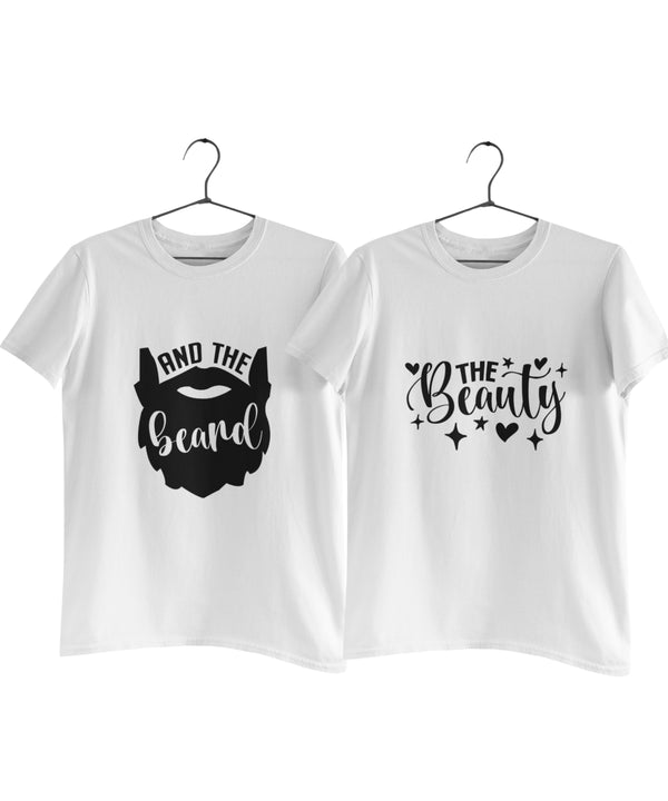 The Beauty and the Beard - Couple T-shirts (Pack of 2)