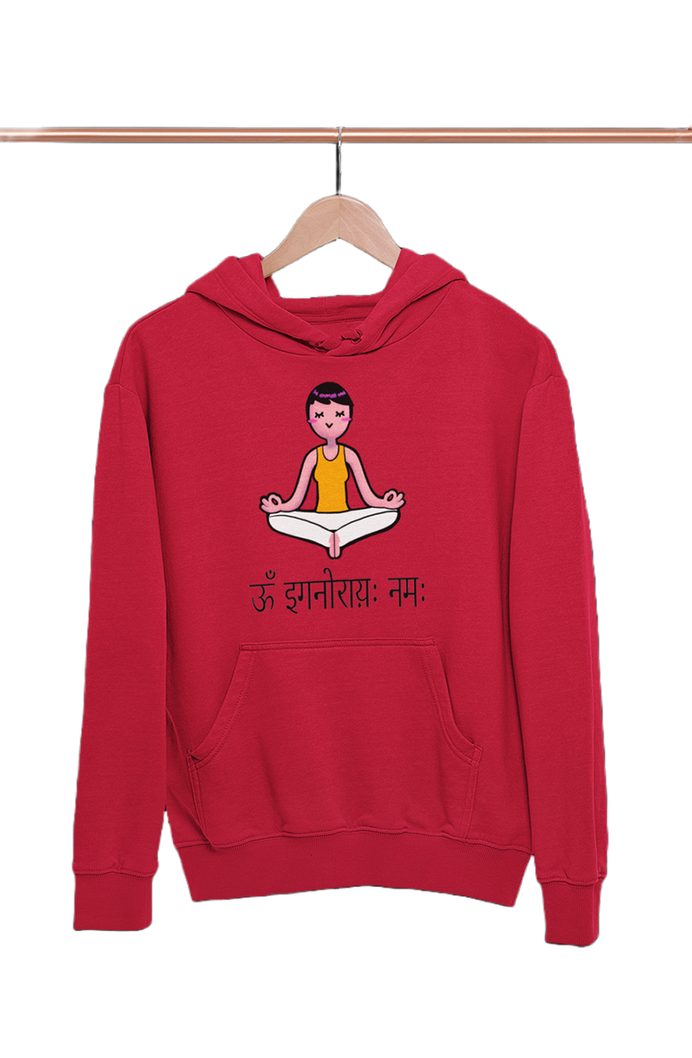 Om ignorai Nameh - Funny Print Yoga Hoodies