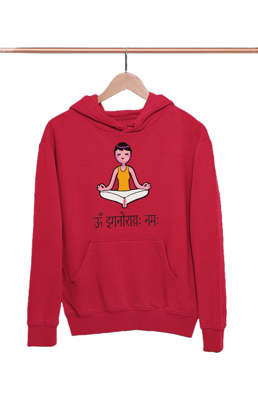 Om ignorai Nameh - Funny Print Yoga Hoodies