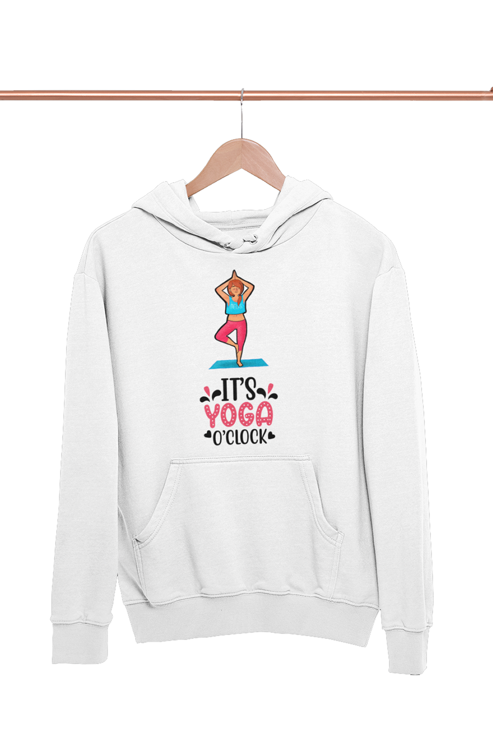 Yoga O'Clock - Funny Print Yoga Hoodies