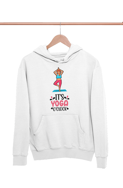 Yoga O'Clock - Funny Print Yoga Hoodies