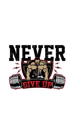 Never Give Up - Men's Gym T-shirt